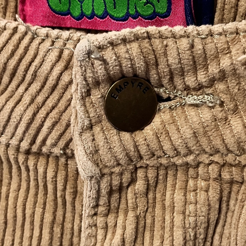 Empyre Girls Beige Corduroy Skate Pants sz 2 - Picture 5 of 12